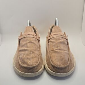 Hey Dude Wendy Slip-On Sneakers Sparkling Rose Gold Sz 10 Casual Athleisure